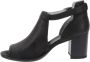 Nerogiardini Zwarte Leren Geperforeerde Sandalen Black Dames - Thumbnail 10
