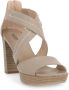 Nerogiardini Hoge hak sandalen voor vrouwen Beige Dames - Thumbnail 2