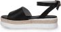 Nerogiardini Women sandals in leather Zwart Dames - Thumbnail 4