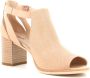 Nerogiardini Beige Leren Enkellaarzen met 7cm Hak Beige Dames - Thumbnail 31