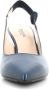 Nerogiardini Blauwe Gelamineerde Slingback Sandalen - Thumbnail 7