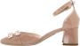 Nerogiardini Leren Hoge Hakken Elegante Stijl Beige Dames - Thumbnail 9