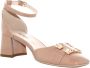 Nerogiardini Leren Hoge Hakken Elegante Stijl Beige Dames - Thumbnail 10