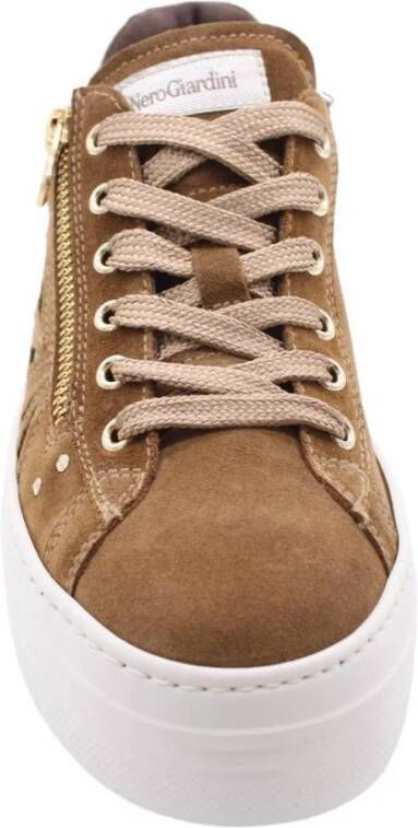 Nerogiardini Sneaker Bruin Dames