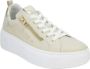 Nerogiardini Leren Sneakers met Veters en Ritssluiting Beige Dames - Thumbnail 2