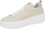 Nerogiardini Leren Sneakers met Veters en Ritssluiting Beige Dames - Thumbnail 4