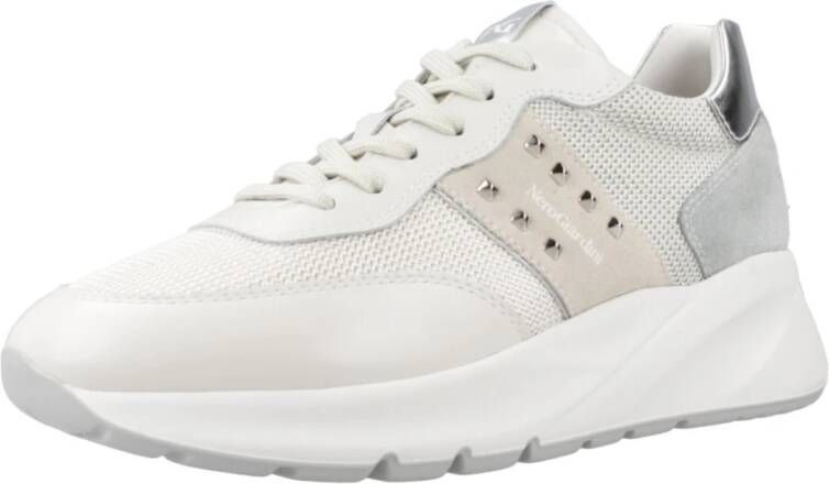 Nerogiardini Stijlvolle vetersneakers White Dames