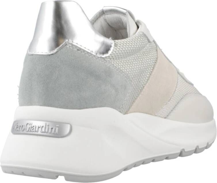 Nerogiardini Stijlvolle vetersneakers White Dames