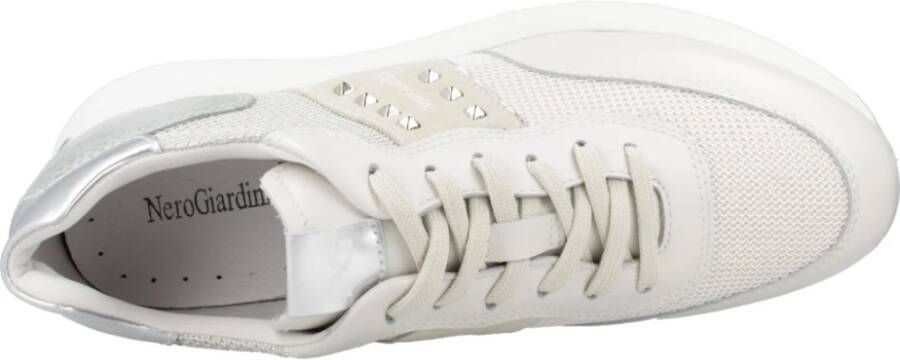 Nerogiardini Stijlvolle vetersneakers White Dames