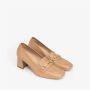 Nerogiardini Stijlvolle Beige Loafer met Klem Beige Dames - Thumbnail 2