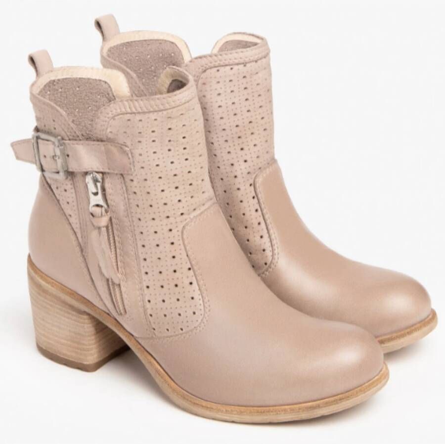 Nerogiardini Stijlvolle Italiaanse Laarzen voor Vrouwen Beige Dames