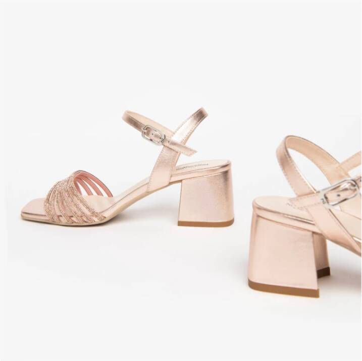 Nerogiardini Stijlvolle Sandaal met Microstrass Pink Dames