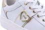 Nerogiardini Witte leren sneakers met gouden inzetstukken - Thumbnail 5