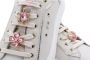 Nerogiardini Witte leren sneakers met roze metallic details - Thumbnail 7