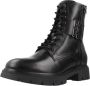 Nerogiardini Zwarte Biker Boots met Stijlvolle Vetersluiting Black Dames - Thumbnail 19
