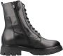 Nerogiardini Zwarte Biker Boots met Stijlvolle Vetersluiting Black Dames - Thumbnail 21