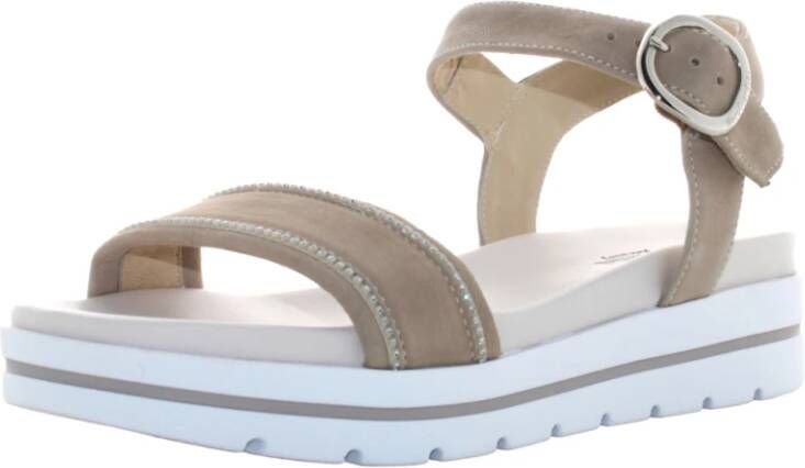 Nerogiardini Stijlvolle zwarte sandalen voor vrouwen Gray Dames