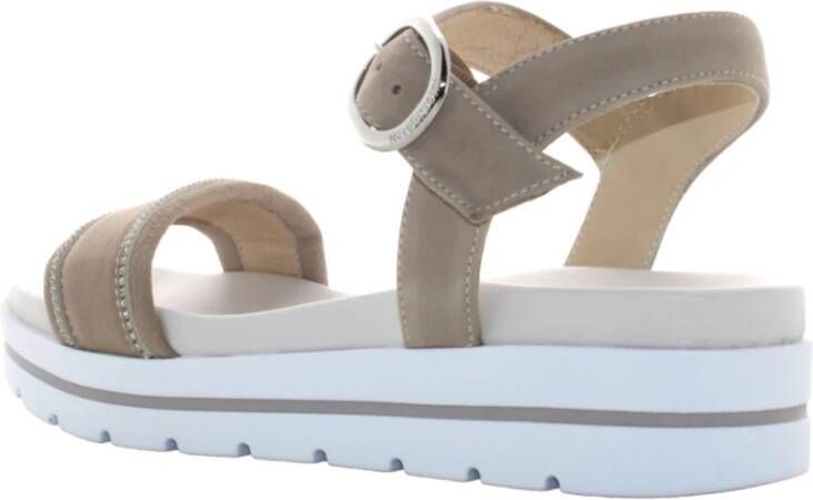 Nerogiardini Stijlvolle zwarte sandalen voor vrouwen Gray Dames