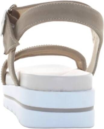 Nerogiardini Stijlvolle zwarte sandalen voor vrouwen Gray Dames