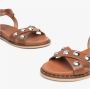 Nerogiardini Studded leren sandaal Brown Dames - Thumbnail 3