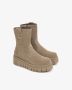 Nerogiardini Platform Dames Enkellaarzen Zwart Beige Dames - Thumbnail 2