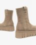 Nerogiardini Platform Dames Enkellaarzen Zwart Beige Dames - Thumbnail 4