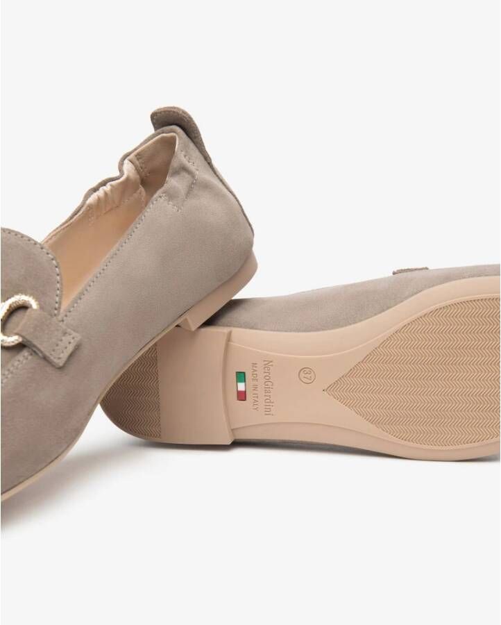Nerogiardini Suède Loafers met Elastische Inzet