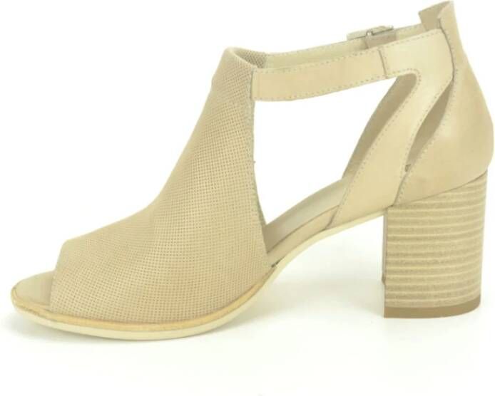 Nerogiardini Taupe High Heel Sandalen Trendy Stijl Beige Dames