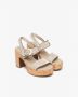 Nerogiardini Velour Marsala Sneakers Beige Dames - Thumbnail 2