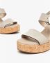 Nerogiardini Velour Marsala Sneakers Beige Dames - Thumbnail 3