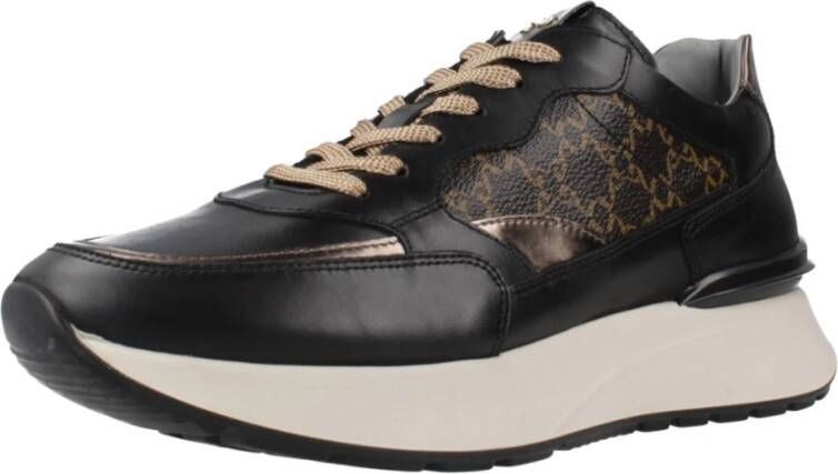 Nerogiardini Leren Sneakers voor Vrouwen Black Dames