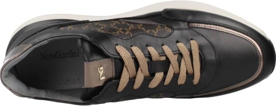 Nerogiardini Leren Sneakers voor Vrouwen Black Dames
