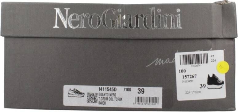 Nerogiardini Leren Sneakers voor Vrouwen Black Dames