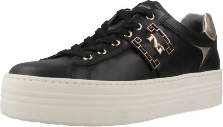Nerogiardini Leren Sneakers voor Vrouwen Black Dames