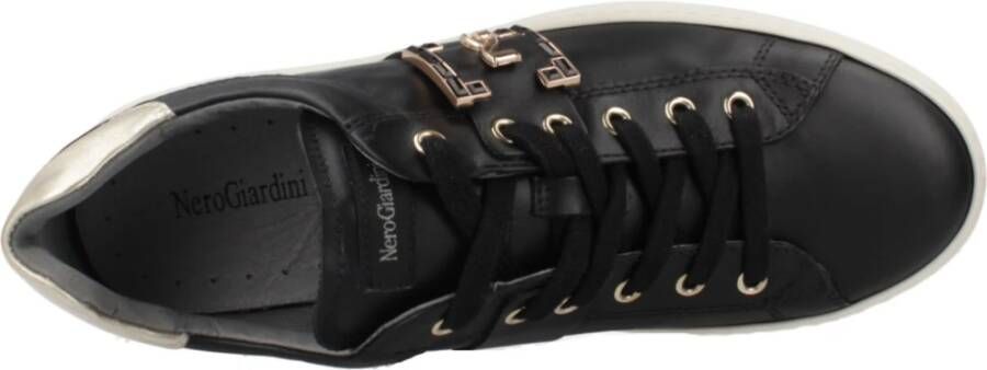 Nerogiardini Leren Sneakers voor Vrouwen Black Dames