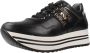 Nerogiardini Zwarte leren platform sneakers Black Dames - Thumbnail 7