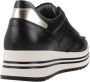 Nerogiardini Zwarte leren platform sneakers Black Dames - Thumbnail 8