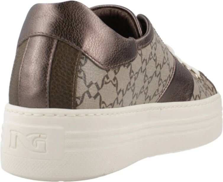 Nerogiardini Leren Dames Sneakers Stijlvol Comfort Brown Dames