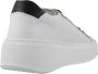 Nerogiardini Elegante Veterschoen Sneaker met Gouden Accenten White Dames - Thumbnail 10