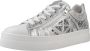 Nero Giardini 513010 Sneakers Leren Sneaker Dames Zilver - Thumbnail 5