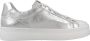Nero Giardini 513010 Sneakers Leren Sneaker Dames Zilver - Thumbnail 7