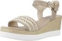 Nerogiardini Wig Sandalen voor Vrouwen Beige Dames - Thumbnail 12