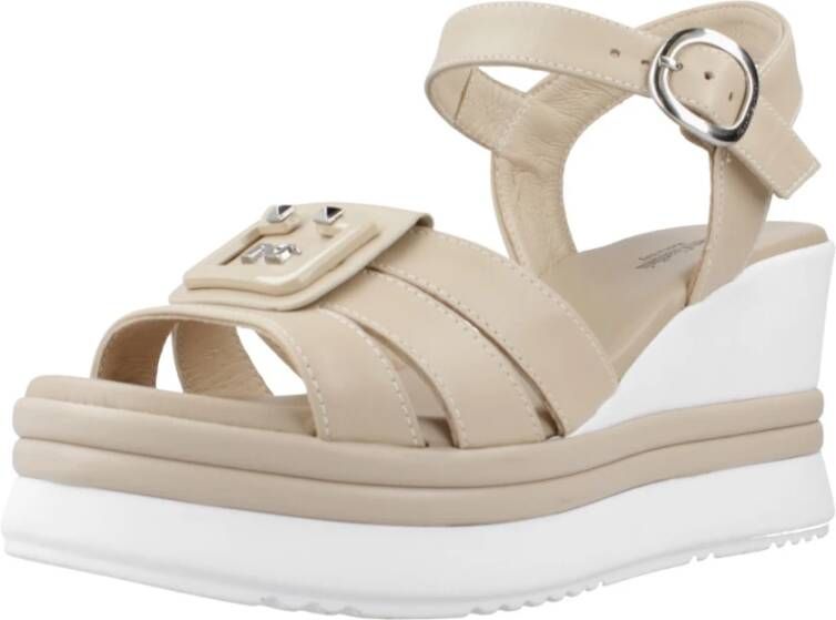 Nerogiardini Wedges Beige Dames