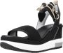 Nero Giardini 307753 Sandalen Met Sleehak Dames Zwart - Thumbnail 7