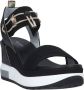 Nero Giardini 307753 Sandalen Met Sleehak Dames Zwart - Thumbnail 14