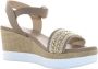 Nerogiardini Wig Sandalen voor Vrouwen Beige Dames - Thumbnail 5