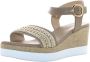 Nerogiardini Wig Sandalen voor Vrouwen Beige Dames - Thumbnail 7