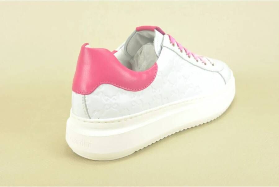 Nerogiardini Wit + Fuchsia Sneaker White Dames