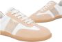 Nerogiardini Witte en beige leren sneakers met gouden metallic details - Thumbnail 5