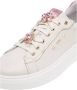 Nerogiardini Witte leren sneakers met roze metallic details - Thumbnail 9